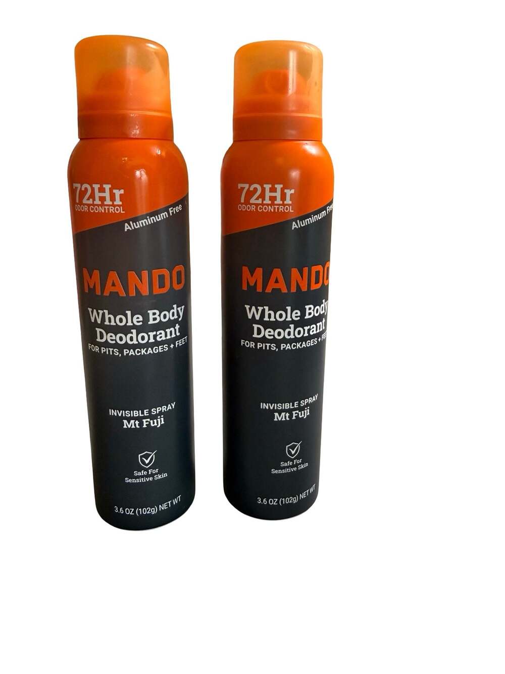 Mando Whole Body Deodorant Invisible Spray Mt Fuji - 3.6oz (Set of 2)
